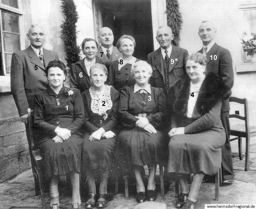 Familienfeier 1943 (vermutlich Goldene Hochzeit)